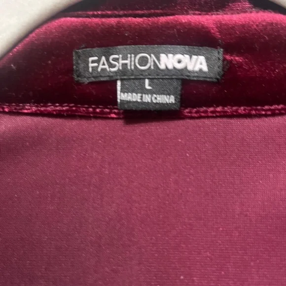 Velvet  Party Dress Long Sleeves and button up - Picture 2 of 6